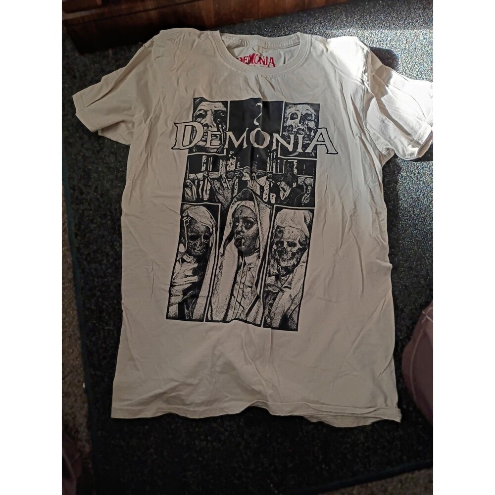 Demonia T-Shirt Severin M Tan Horror Lucio Fulci Italian Skull Gore Rare Oop